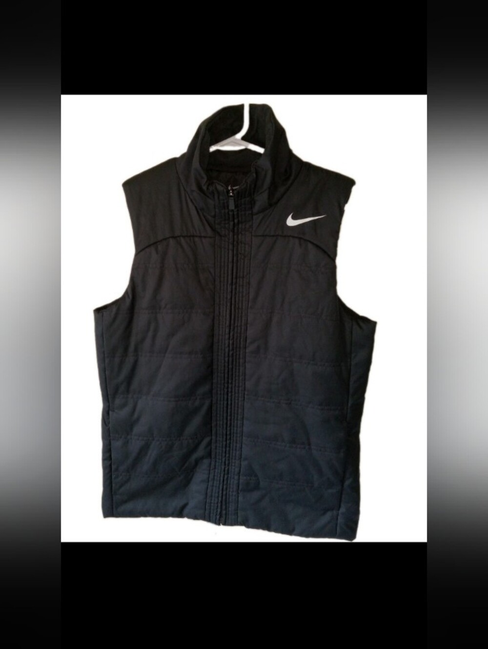 Nwot Nike Essentials Gray Quilted Puffer Vest Large